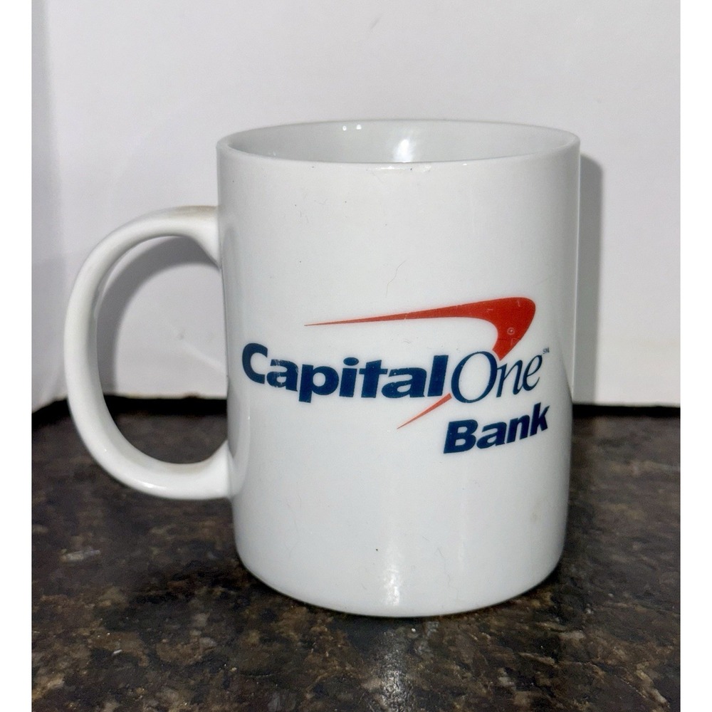 Capital ONE Bank Mug Cup What's In Your Wallet